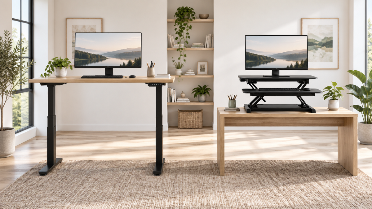 Electric Standing Desk vs Desk Converter: Which Is Right for Your Workspace in 2026?
