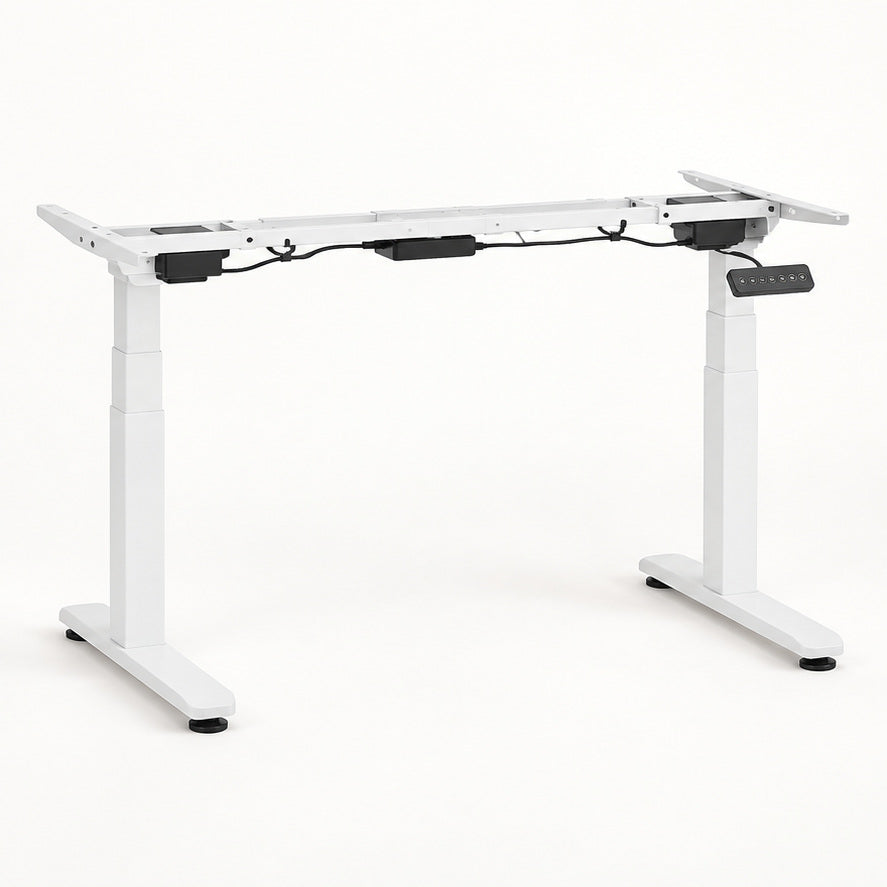 Ergoflow BuildRise White Standing Desk Frame
